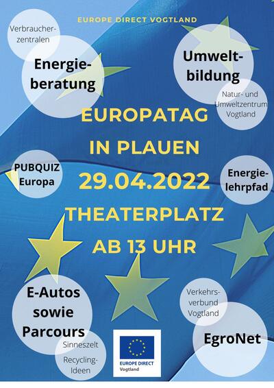 Bild vergrößern: Plakat Europatag 2022
